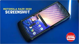 Motorola Razr 2020.  5G  how to take a screenshot