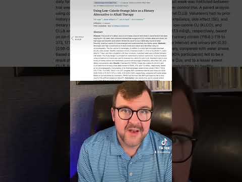 Orange juice and crystal light to stop kidney stones? #urology #kidneystone