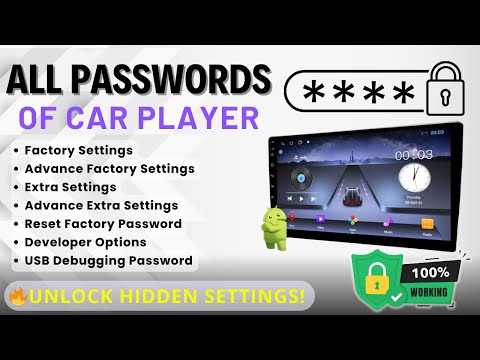 🔐 All Password List Android Car Stereos | Unlock Hidden Features!