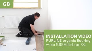 Installation video PURLINE organic flooring wineo 1000 Multi Layer | GB
