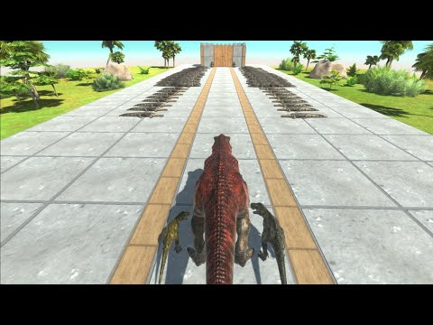Escape from Deadly Mosasaurus - Animal Revolt Battle Simulator T-Rex