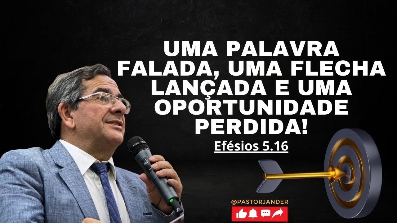 NÃO PERCA AS GRANDES OPORTUNIDADES... Pr Jander - última mensagem de 2024. A Deus Ipanema MG