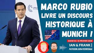 MARCO RUBIO livre un discours HISTORIQUE à Munich ! 🇺🇸🇪🇺