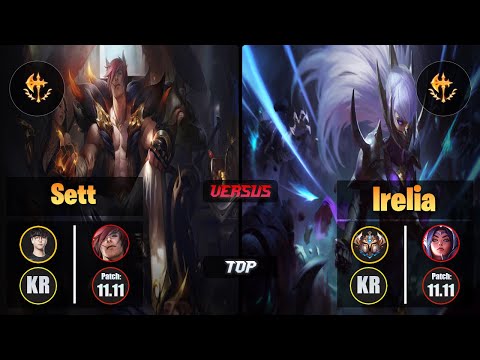 Roach SETT (Top) [Conqueror] VS IRELIA - Challenger KR Patch 11.11