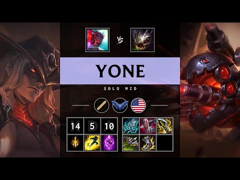 Yone Mid vs Kog'Maw: Rampage - NA Diamond Patch 14.24