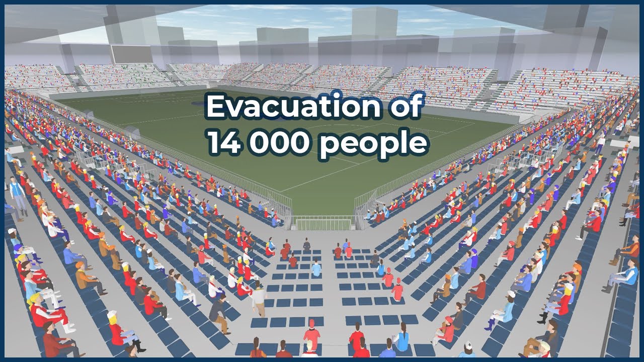 Simulation of a stadium evacuation
