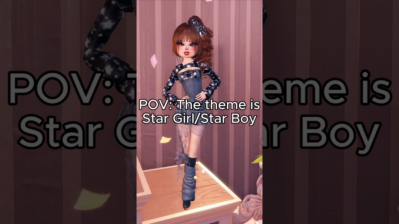 THEME: Star Girl⭐❤️How many stars would you rate me?⭐️#roblox #dresstoimpress