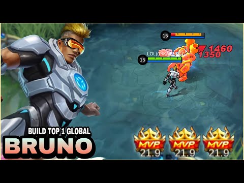 BRUNO BEST BUILD 2022 | INSANE DAMAGE | BUILD TOP 1 GLOBAL BRUNO | MLBB