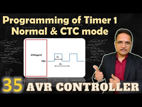 Programming of Timer 1 Normal CTC mode ATmega32 EngineeringFunda AVRTimer Timer1