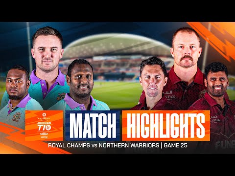 2025 Abu Dhabi T10 I Match 25 Highlights: Northern Warriors vs Royal Champs | Season 9