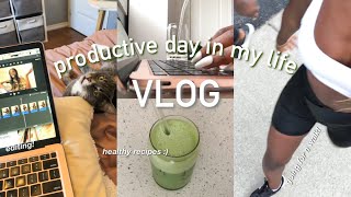 productive day in the life of a writer, student and content creator
