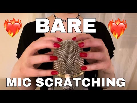 ASMR | Fast and Aggressive Bare Mic Scratching | No Talking