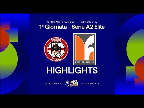 Saints Milano-MestreFenice 3-3 | Goals and highlights | Matchday 1 | Serie A2 Elite 2025/2026