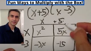 Algebra: Alternative & Fun Ways to Multiply Polynomials Using the Box Method