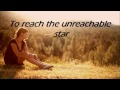 Frank Sinatra - The Impossible dream (with lyrics) - Video