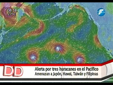 Tres huracanes alertan el océano Pacífico 01/09/15