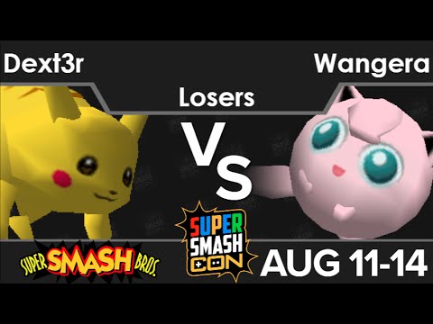 SSC16  - Dext3r (Pikachu) vs Wangera (Jigglypuff) Losers - SSB64