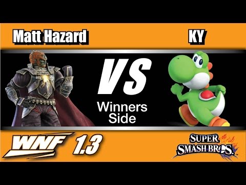 WNF 1.3 - Matt Hazard (Ganondorf) Vs. A2 | KY (Yoshi) Winners Side - Smash Wii U