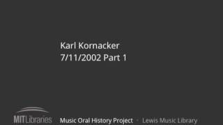 Karl Kornacker interview, 7/11/2002