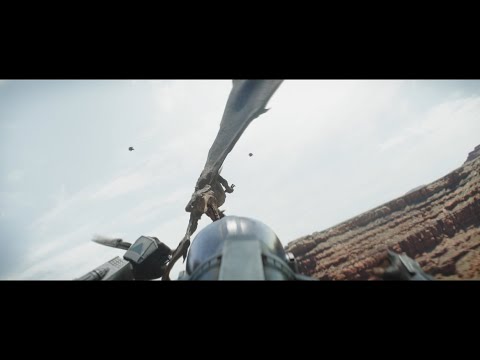 The Mandalorian rescue team vs Raptor - The Mandalorian Season Three (2023)