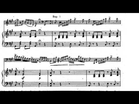 Botessini-Fantasia on 'La sonnambula' (PIANO- DOUBLE BASS-SCORE)