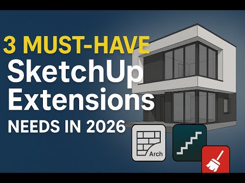 3 MUST-HAVE SketchUp 2026 Extensions You NEED 🔥