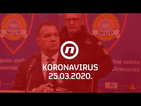 Nacionalni stožer objavljuje informacije o koronavirusu 25.3.2020.