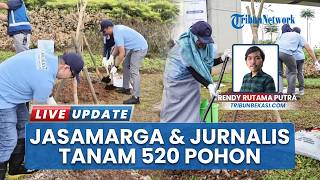 Jasamarga & Jurnalis Kolaborasi Tanam 500 Pohon di Pinggir Tol Transjawa, Komitmen Jaga Lingkungan