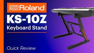Video thumbnail for Roland KS-10Z Keyboard Stand - Quick Look & Review by TDCatTech