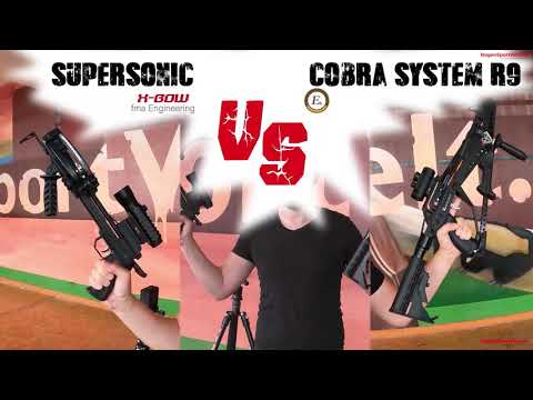 Fastest Pistol Crossbow in the World: Cobra R9 vs SUPERSONIC by X-BOW fma Engineering - Speedtest