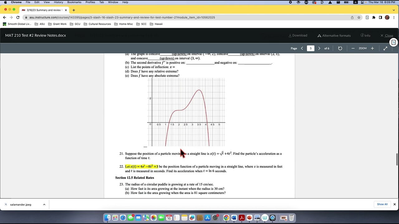 MAT 210 Exam#2 Review 3/16/23