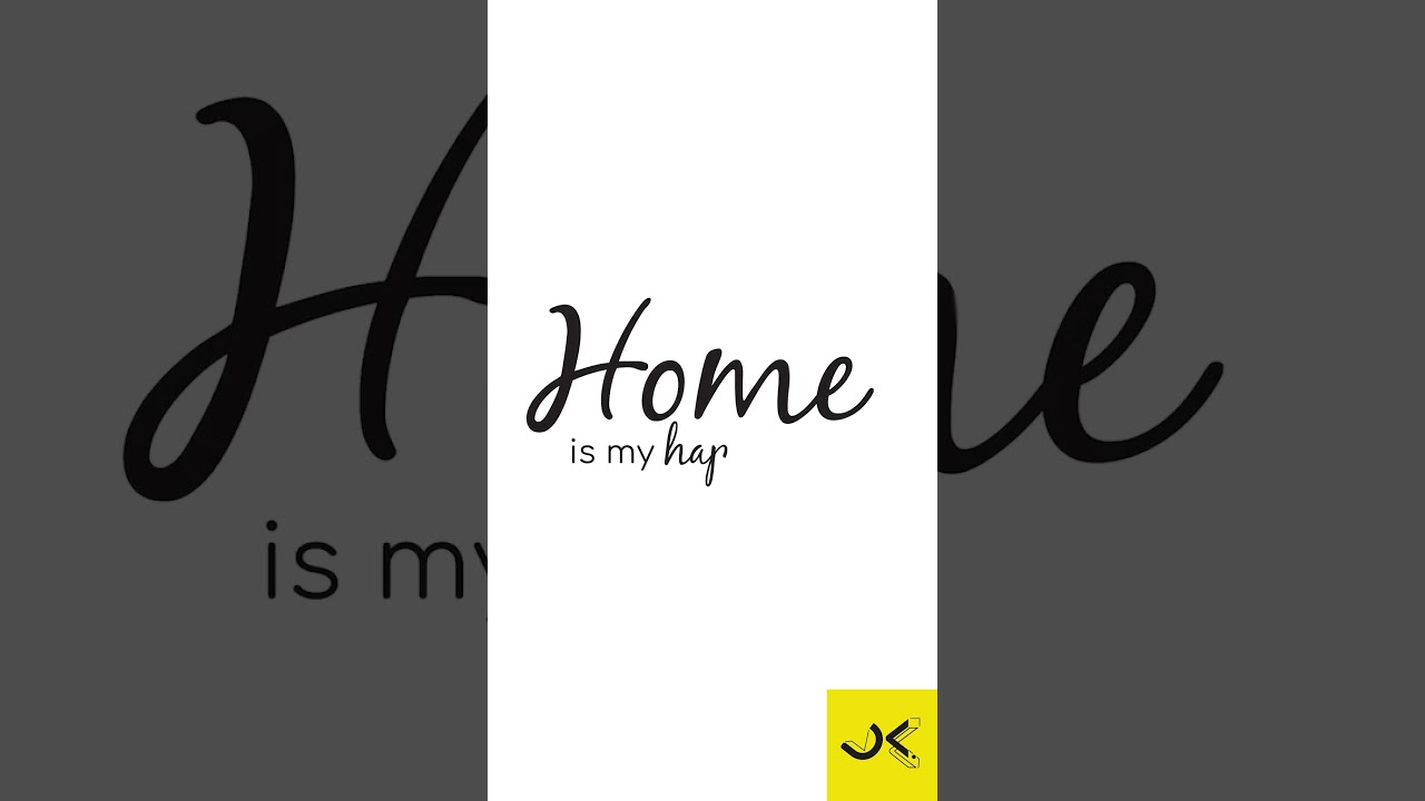 home is my happy place - Digital Print Animation #shorts