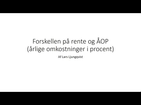 Rente og åop