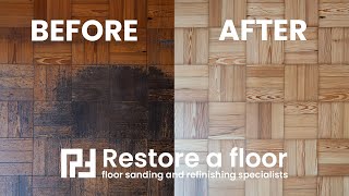 Amazing Parquet Wood Floor Restoration by Restore-a-Floor North West