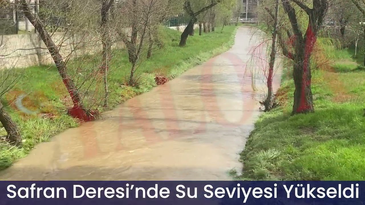 Safran Deresi’nde Su Seviyesi Yükseldi