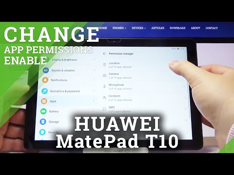 How to Manage Apps Permissions on HUAWEI MatePad T10 – Change Apps Permissions