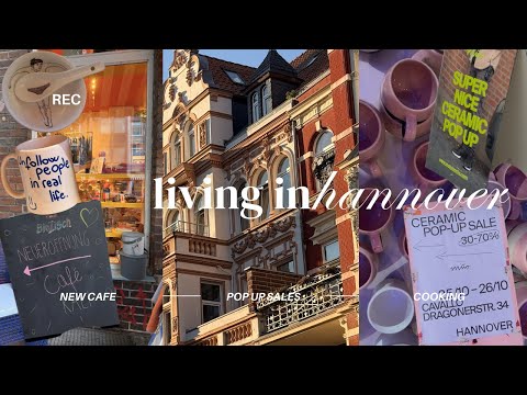 living in hannover 🍁 kali cafe in linden, motel a miio pop-up sale, cooking bibimbap