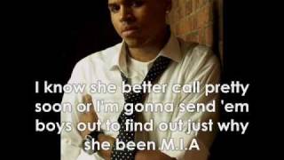 Chris Brown - M.I.A W/Lyrics