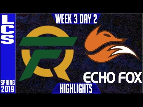 FLY vs FOX Highlights | LCS Spring 2019 Week 3 Day 2 | FlyQuest vs Echo Fox