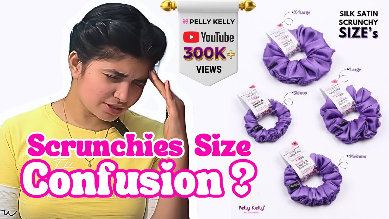 Scrunchie which size you want 😍 XL,L,M,S,or Mini all size detailed information just for you ☺️#diy