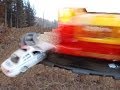 VERY GRAPHIC Toy Train Smashes Into NYPD Toy Car