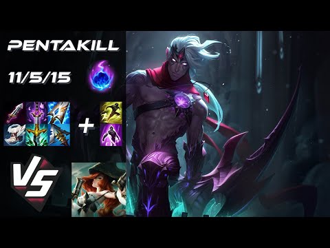 BOTTOM Varus vs Miss Fortune [PENTAKILL] - NA Challenger Patch 25.S2.2