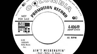 1956 Johnnie Ray - Ain’t Misbehavin’