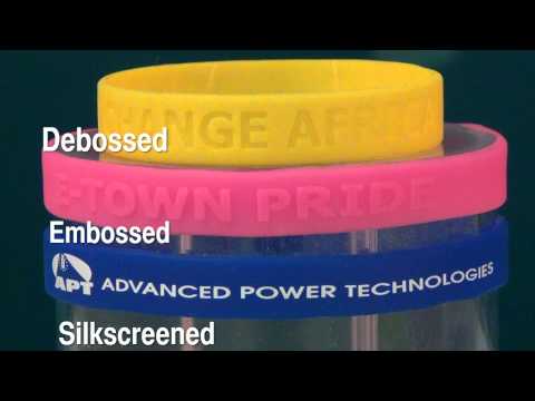 Silicone Awareness Bracelet - 1/2 Wide - Adult Size - Debossed