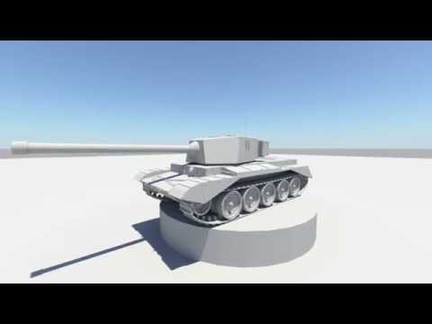 FV4101 Charioteer - High Poly 3D Model