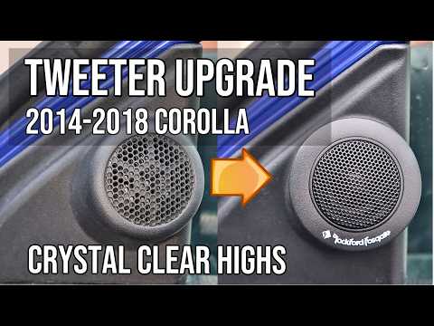 Corolla Tweeter UPGRADE: Rockford Fosgate Install 2014, 2015, 2016, 2017, 2018, 2019