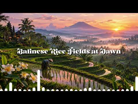 Balinese Rice Fields at Dawn