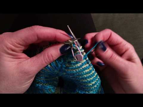 2 Color Brioche 4 Stitch Centered Decrease