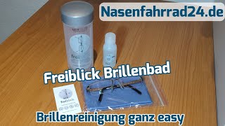 Nasenfahrrad24.de - Freiblick Brillenbad - einfache Brillenreinigung Brillenetui Brillenpads