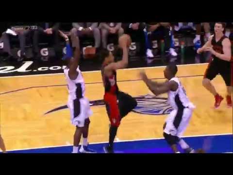 Raptors Highlights: Hansbrough's Baseline Slam - April 10, 2015